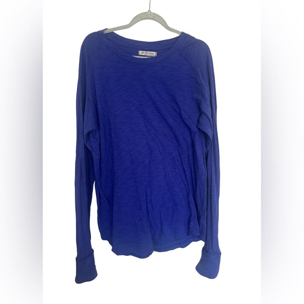 We The Free by Free People Line by Line Tee – Small – Royal Blue